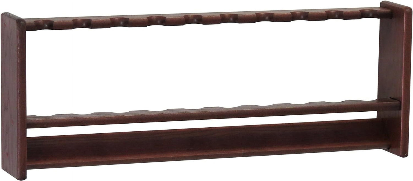 10 Mahogany Fishing Rod Rack