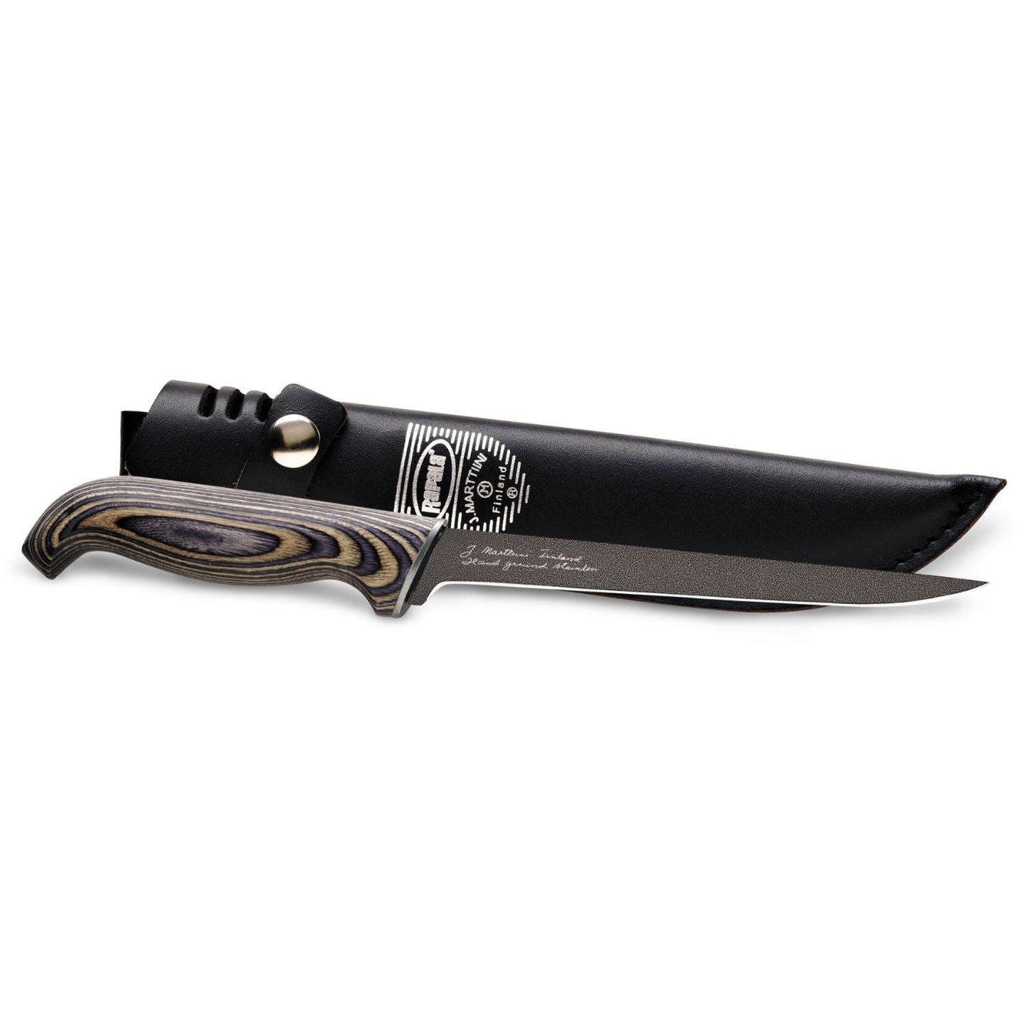 Gray 6 inch Rapla Presentation Fillet Knife Laminate Handle