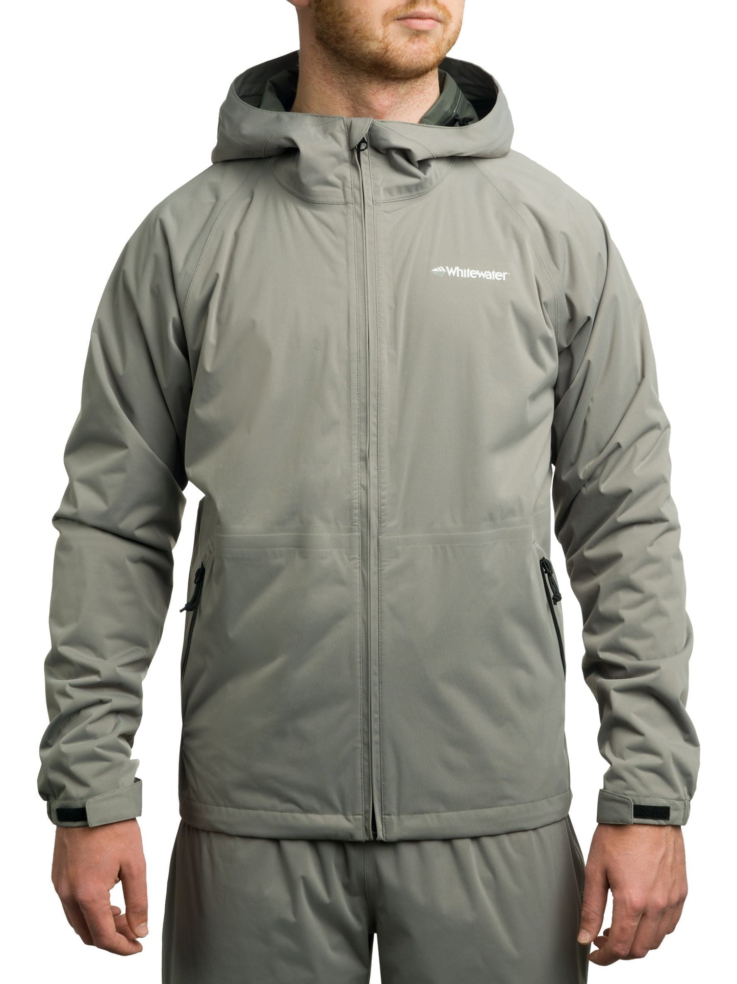 Whitewater Fishing Men¡¯s Packable Rain Jacket, Rain Gear for Men (Steel Grey, X-Large)