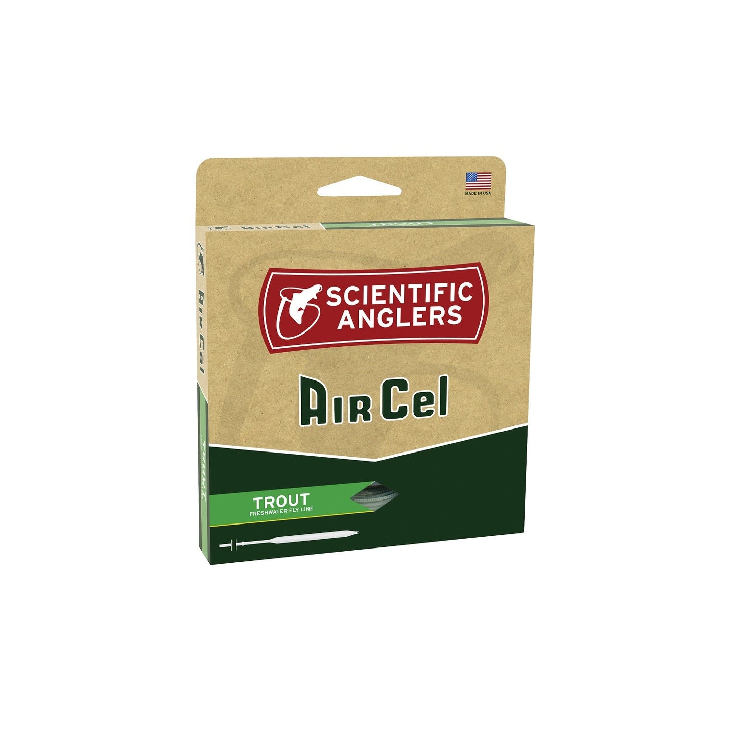Green Scientific Anglers AirCel Floating Trout Fly Line