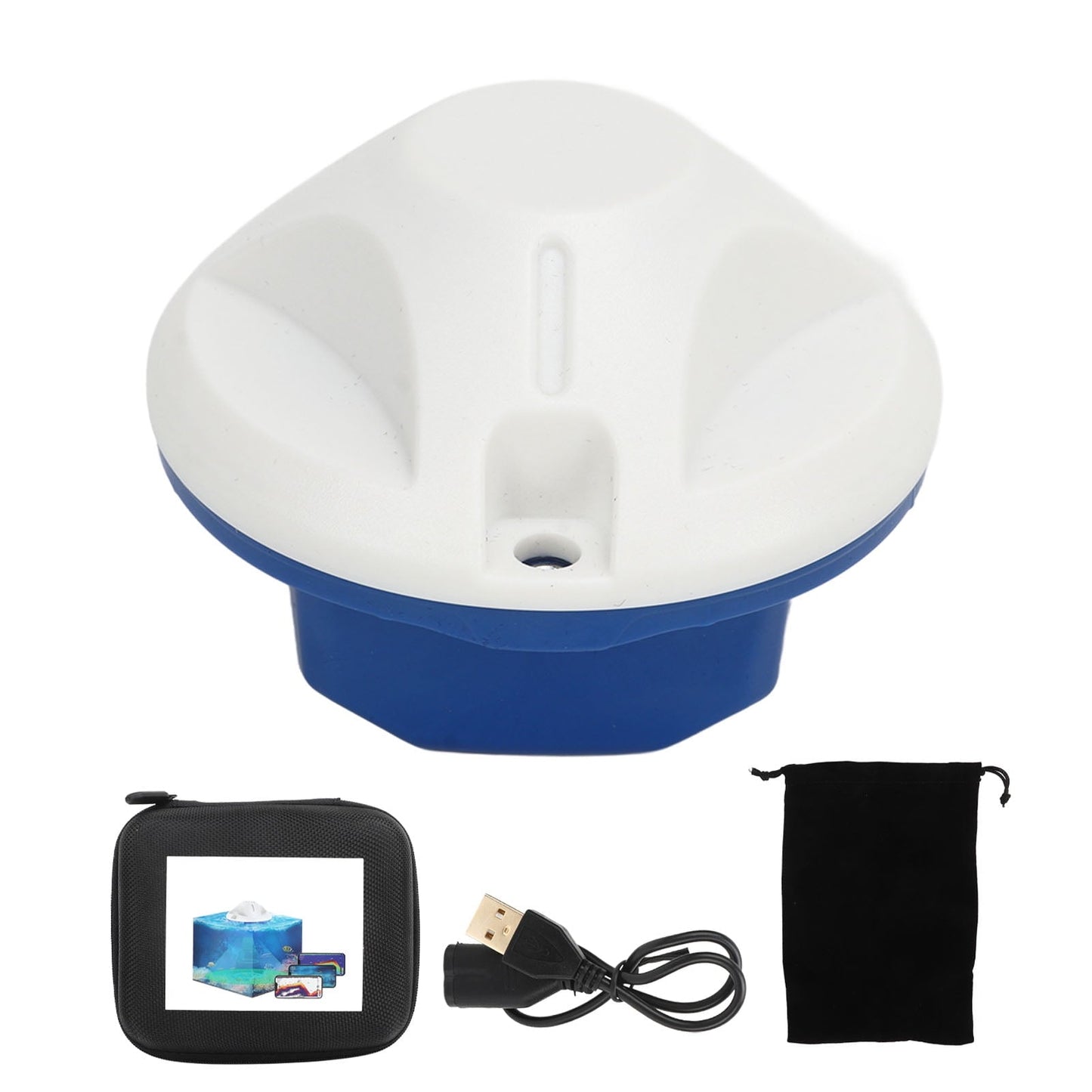 Portable Sonar Fish Finder 23 Types Language Setting Wireless Castable Sonar for Boat Lake Ice Fishing