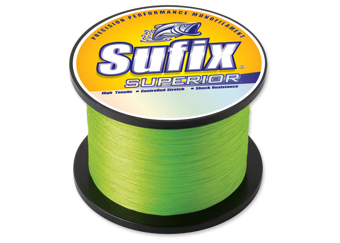 Sufix 650-330 Superior Monofilament Line 130 lb 1640 Yards Hi-Vis Yellow