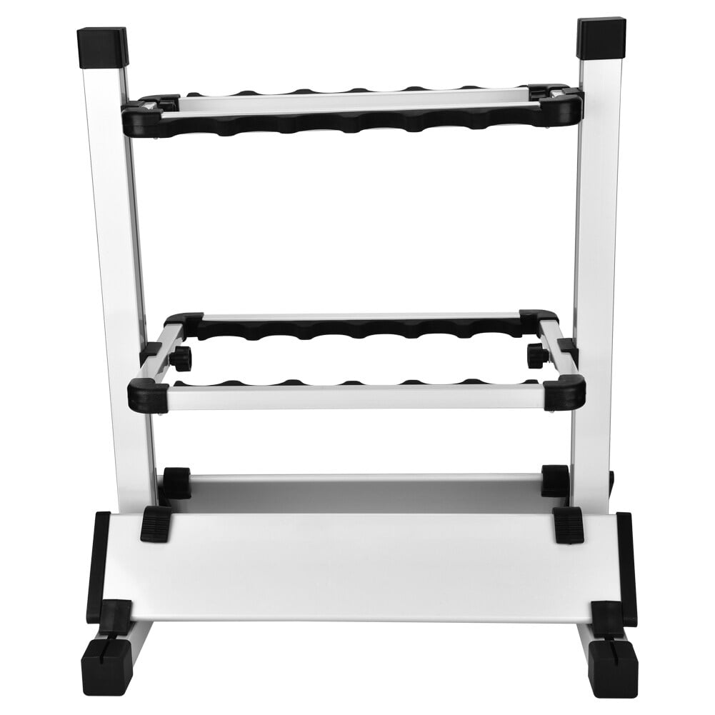 Yunxwd Lightweight Fishing Rod Pole Holder Stand Organizer Rack For 12 Fishing Rods, Aluminum Alloy