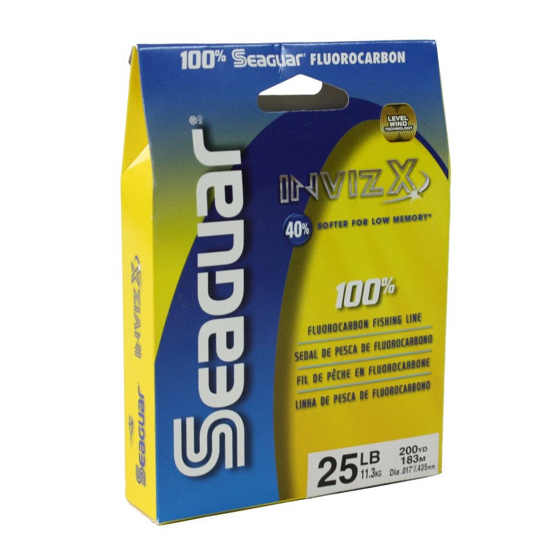 200Yds 25LBS Seaguar Invizx Fluorocarbon Fishing Line