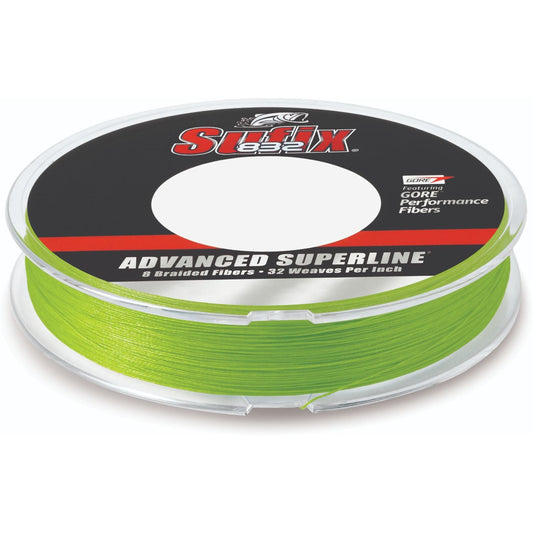 65LBS Neon Lime 300Yds Sufix Advanced Superline Braid