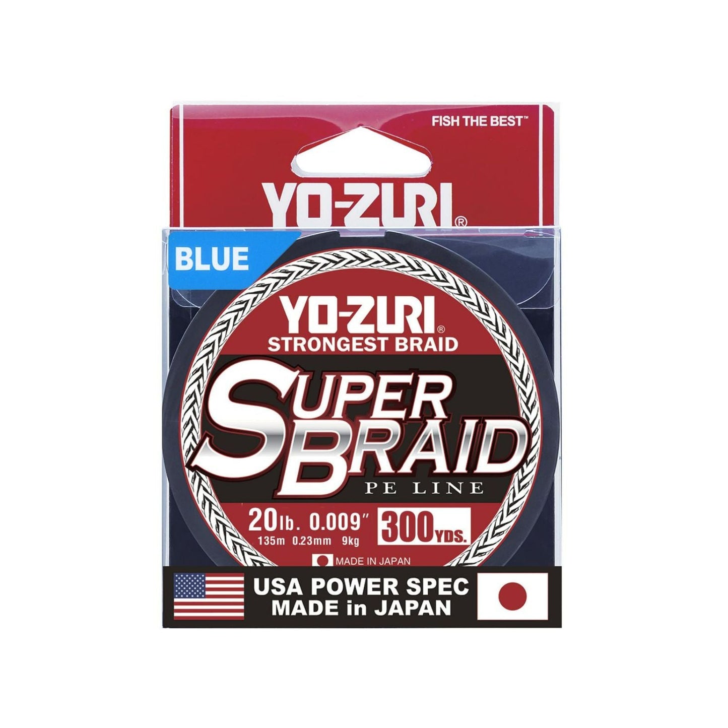 Blue 300YD 20LB Yo-Zuri Super Braid Spool Line