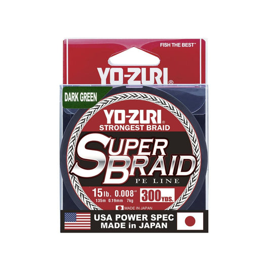 Dark Green 300YD Yo-Zuri Super Braid Spool