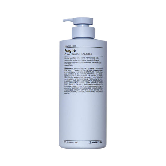 J Beverly Hills Blue Fragile Colour Preserve Shampoo with Sage Oil to Brighten Color, (3 Oz, 12 Oz, 32 Oz)