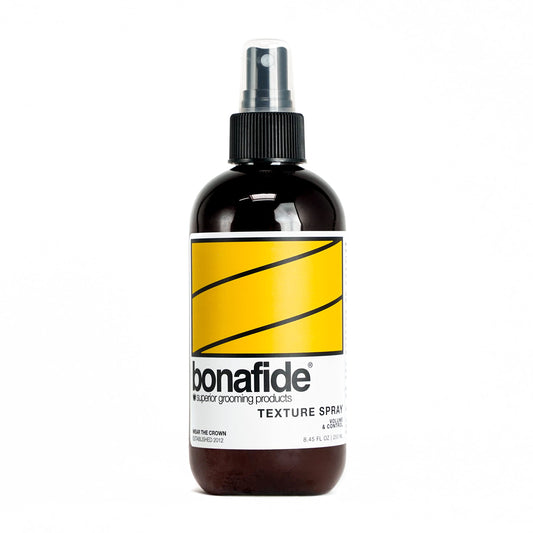 Bona Fide Pomade, Texture Spray, 8.45 oz.| Volumizing Texturizing Medium and Shine, Water-Based Formula, Non-Flaking, Light Grapefruit Fragrance