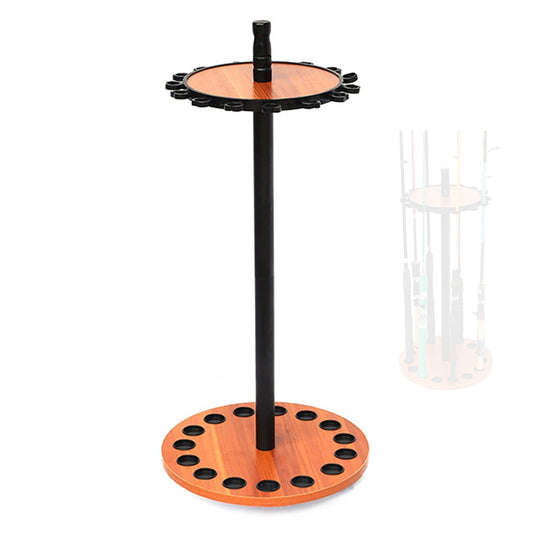 Dadypet Fishing Rod Organizer Rack: Wooden Rack for Holding and Displaying Fishing Rods, Perfect for Anglers in Any Fishing Scene