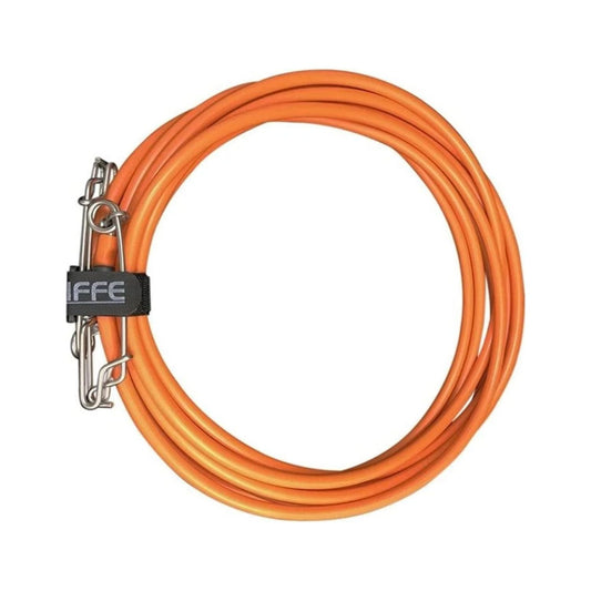 Riffe Vinyl Float Line Assembly - Orange - 100Ft