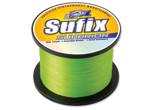 Sufix 650-330 Superior Monofilament Line 130 lb 1640 Yards Hi-Vis Yellow