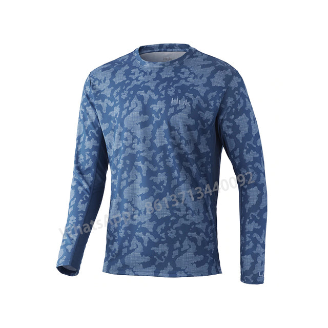 Fishing Shirts Long Sleeve Uv Protection Fishing T-shirt Men Fishing Wear Anti-uv Breathable Coat Summer Custom Fishing Shirt