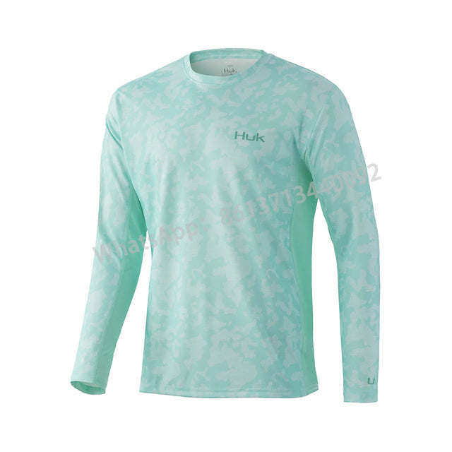 Fishing Shirts Long Sleeve Uv Protection Fishing T-shirt Men Fishing Wear Anti-uv Breathable Coat Summer Custom Fishing Shirt