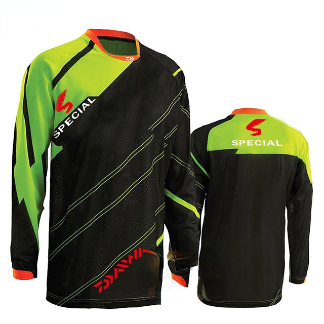 2022 Daiwa Men's Outdoor Fishing Clothing Quick Drying UV Protection Clothing Breathable Long Sleeve Shirt