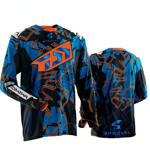 2022 Daiwa Men's Outdoor Fishing Clothing Quick Drying UV Protection Clothing Breathable Long Sleeve Shirt