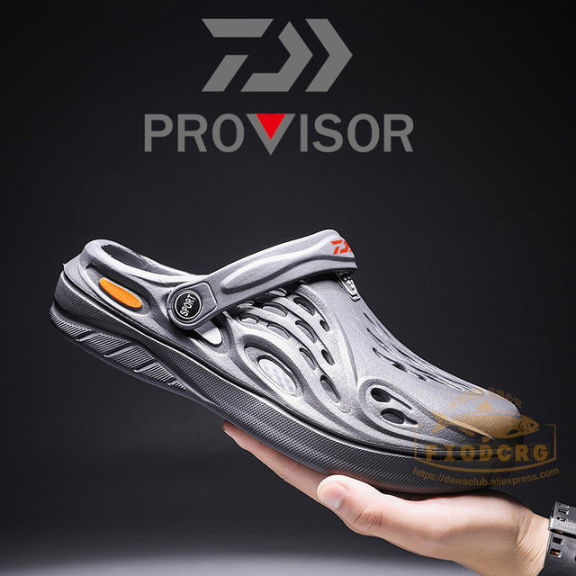 2022 New Fishing Slippers Summer Beach Men Sandals Rubber Flat Breathable Shoes Outdoor Fishing Shoes Fishing Sandals