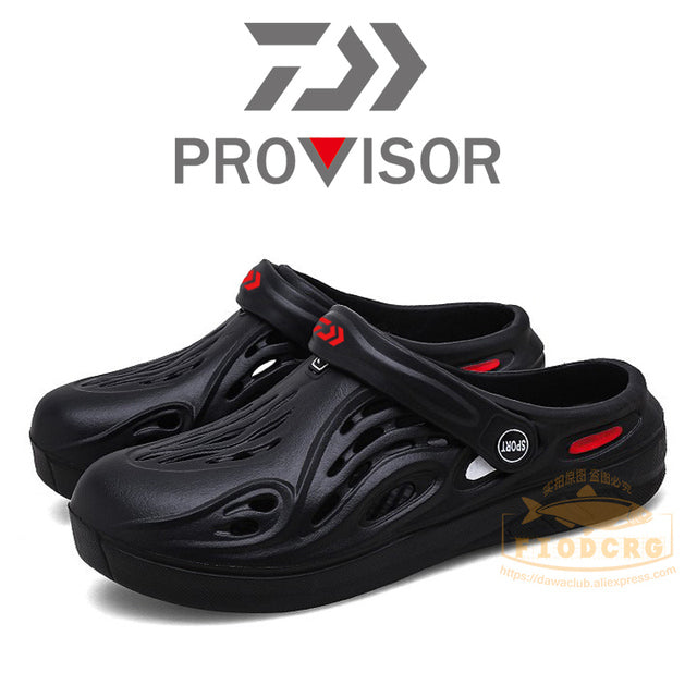 2022 New Fishing Slippers Summer Beach Men Sandals Rubber Flat Breathable Shoes Outdoor Fishing Shoes Fishing Sandals