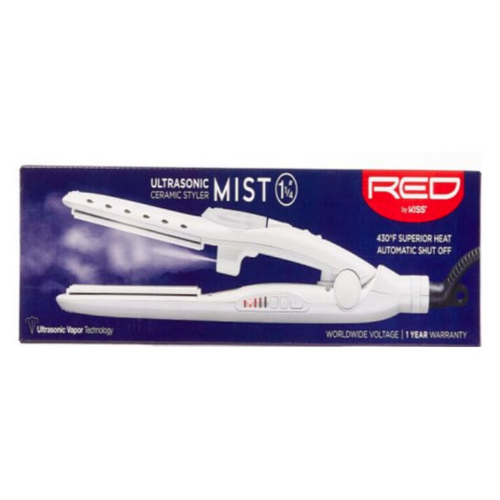 Ultrasonic Mist Ceramic Styler 1.25" - FIM125 - Red By Kiss